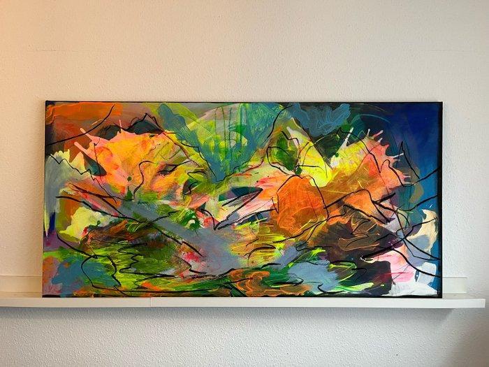 Zeerpaint - Dystopic Landscape, Antiek en Kunst, Kunst | Schilderijen | Modern