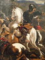 Franse school (XVII) - Scena di battaglia, Antiek en Kunst, Kunst | Schilderijen | Klassiek