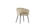 Eetkamerstoel - Isa - Beige - Fluweel - Jörn, Huis en Inrichting, Stoelen, Verzenden, Nieuw