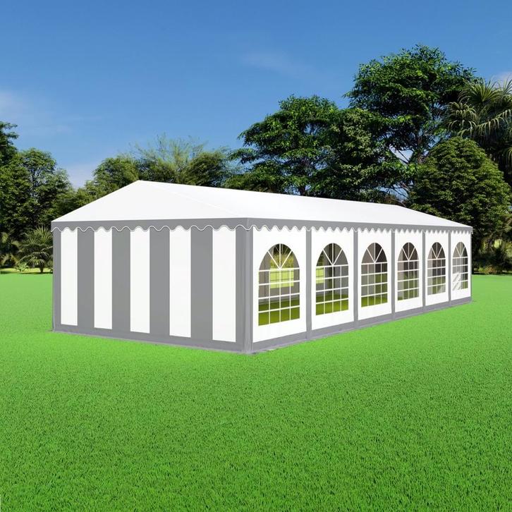 Partytent 6x12 PVC - Professional | Wit, Tuin en Terras, Partytenten, 6 meter of meer, 8 meter of meer, 2 meter of meer, Nieuw