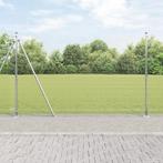 vidaXL Gegoten Draad Omheining met 13 Flanged Posts 1.6x25 m, Verzenden, Nieuw, IJzer