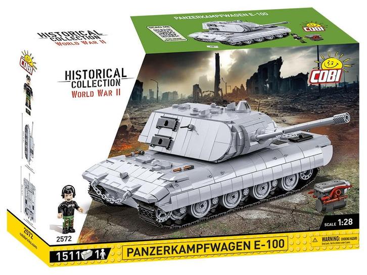 COBI  2572 Panzerkampfpanzer E-100 (Leger bouwsets), Kinderen en Baby's, Speelgoed | Bouwstenen, Nieuw, Verzenden