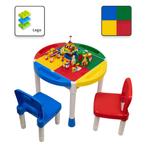 Decopatent® - Kindertafel met 2 Stoeltjes - Speeltafel met, Kinderen en Baby's, Kinderkamer | Tafels en Stoelen, Nieuw, Verzenden