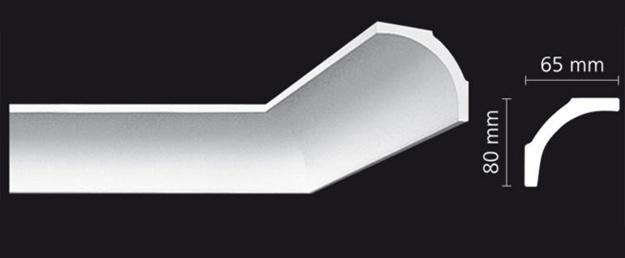 DA10 (80 x 65 mm), lengte 2 m OP=OP, Huis en Inrichting, Woonaccessoires | Lijsten, Nieuw, Ophalen of Verzenden