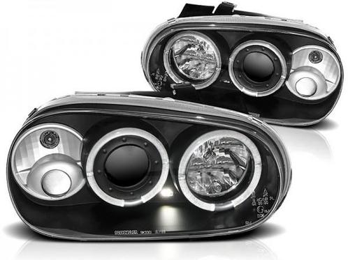 Koplampen VW Golf IV Angel Eyes design zwart, Auto-onderdelen, Overige Auto-onderdelen, Ophalen of Verzenden