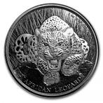 Ghana African Leopard 1 oz 2017 (50.000 oplage), Postzegels en Munten, Munten | Afrika, Zilver, Losse munt, Overige landen, Verzenden