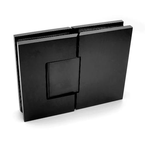 Porto Premium glas/glas 180° scharnier - Zwart, Doe-het-zelf en Verbouw, Hang- en Sluitwerk, Nieuw, Ophalen of Verzenden