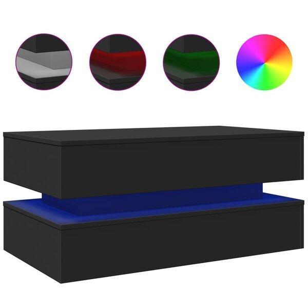 Zwarte Salontafel 90cm | OP = OP | 60% Korting, Huis en Inrichting, Tafels | Salontafels, 50 tot 100 cm, Nieuw, Overige houtsoorten