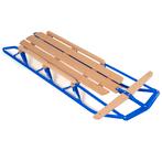 LIVSK Houten en Stalen Slee met Schaatsen - Duurzaam - Stuur, Verzenden, Nieuw