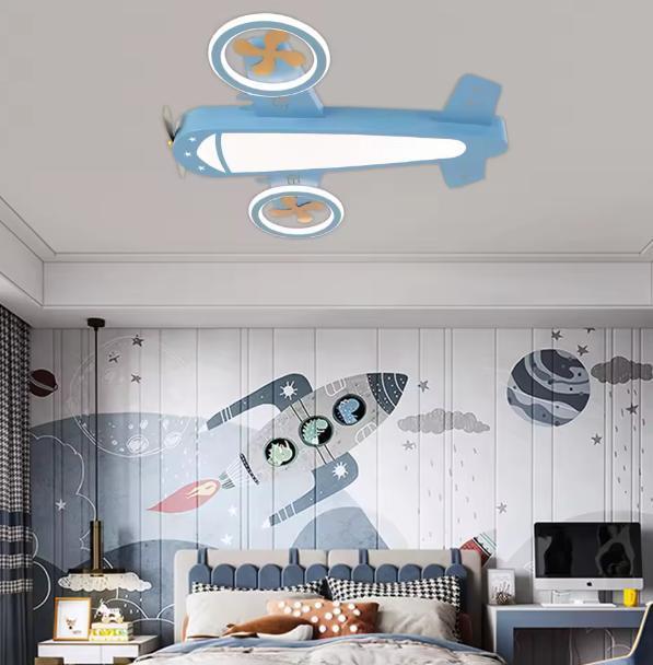 Vliegtuig Plafondlamp LED – Afstandsbediening en Warm/Koud, Huis en Inrichting, Lampen | Plafondlampen, Nieuw, Verzenden