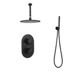 Sani Royal Inbouw Regendouche Doucheset Mat Zwart messing, Doe-het-zelf en Verbouw, Sanitair, Nieuw