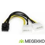 StarTech.com 15cm LP4 naar 8-pins PCI Express Videokaart, Verzenden, Nieuw