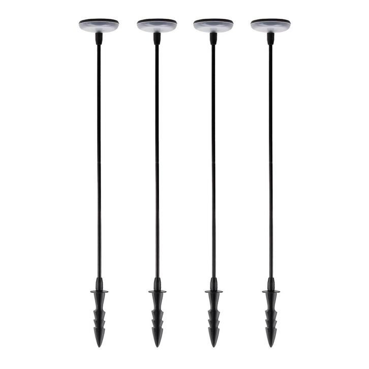 4x Sunflower Solar Tuinlamp Zwart Tuinverlichting, Tuin en Terras, Buitenverlichting, Minder dan 50 watt, Nieuw, Kunststof, Staande lamp