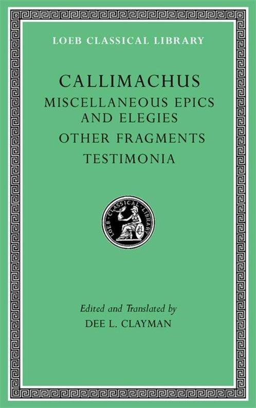 9780674997493 Loeb Classical Library- Miscellaneous Epics..., Boeken, Studieboeken en Cursussen, Nieuw, Verzenden