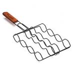 BBQ grillrooster | Vaggan (Houten handvat, Zwart), Verzenden, Nieuw, Gardalux