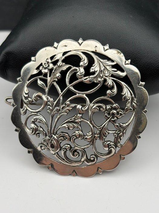 Decoratief ornament - Rond, opengewerkt - Nederland - Broche, Antiek en Kunst, Kunst | Designobjecten