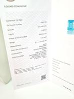 Ring - 18 karaat Witgoud Smaragd - Diamant, Nieuw