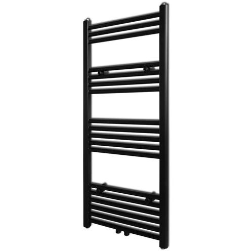 vidaXL Radiator / handdoekenrek recht 500x1160 mm zwart, Doe-het-zelf en Verbouw, Verwarming en Radiatoren, Nieuw, Verzenden
