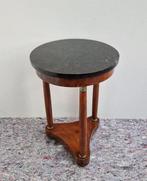 Guéridon Empire stijl - met marmeren blad - Bijzettafel -, Antiek en Kunst