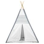 Tipi tent Wigwam grijs golvend motief 100% polyester H160..., Kinderen en Baby's, Ophalen of Verzenden, Nieuw