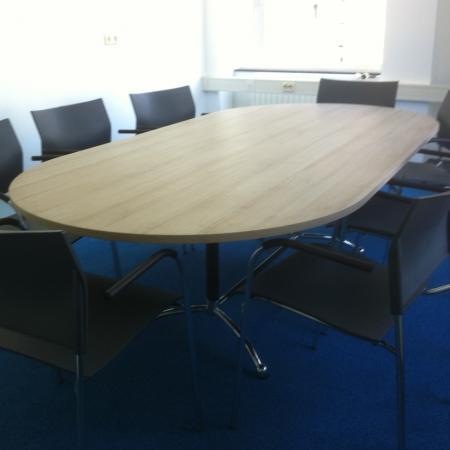 (MDK-104302) Thonet vergadertafel 240 x 120 cm, Huis en Inrichting, Bureaus, Gebruikt, Ophalen of Verzenden