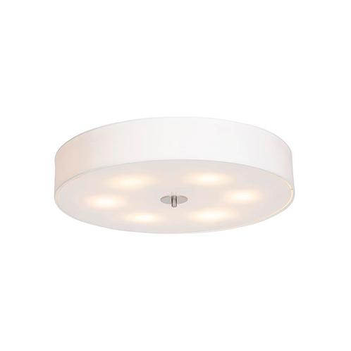Landelijke plafondlamp wit 70 cm - Drum, Huis en Inrichting, Lampen | Plafondlampen, Nieuw, Overige materialen
