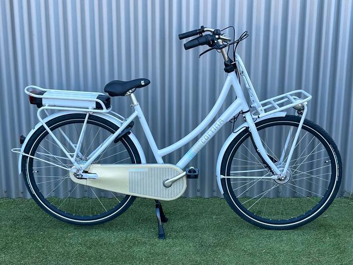 Cortina EU4 Transport dames e-bike 28” (2021) Ivoor – 50cm, Fietsen en Brommers, Elektrische fietsen, Gebruikt, 47 tot 51 cm, Cortina