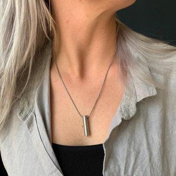 Ashanger edelstaal Buis klein mat + ketting verzenden gratis beschikbaar voor biedingen