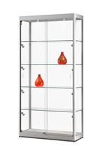 *TIP*  Luxe vitrinekast aluminium 100 cm met LED-verlichting, Zakelijke goederen, Kantoor en Winkelinrichting | Kantoormeubilair en Inrichting