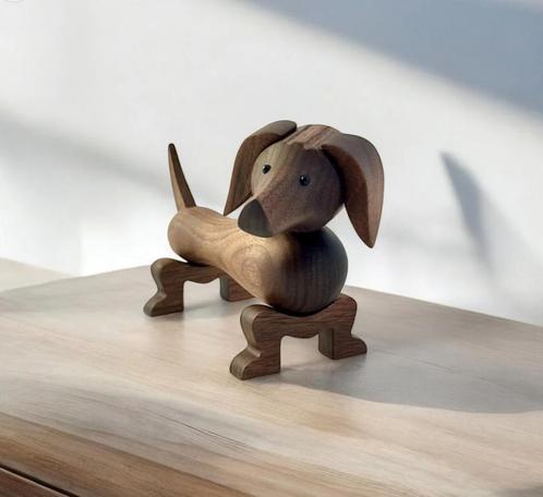 Teckel - Tekkel - Hout - Gratis Verzending!, Antiek en Kunst, Kunst | Designobjecten, Verzenden