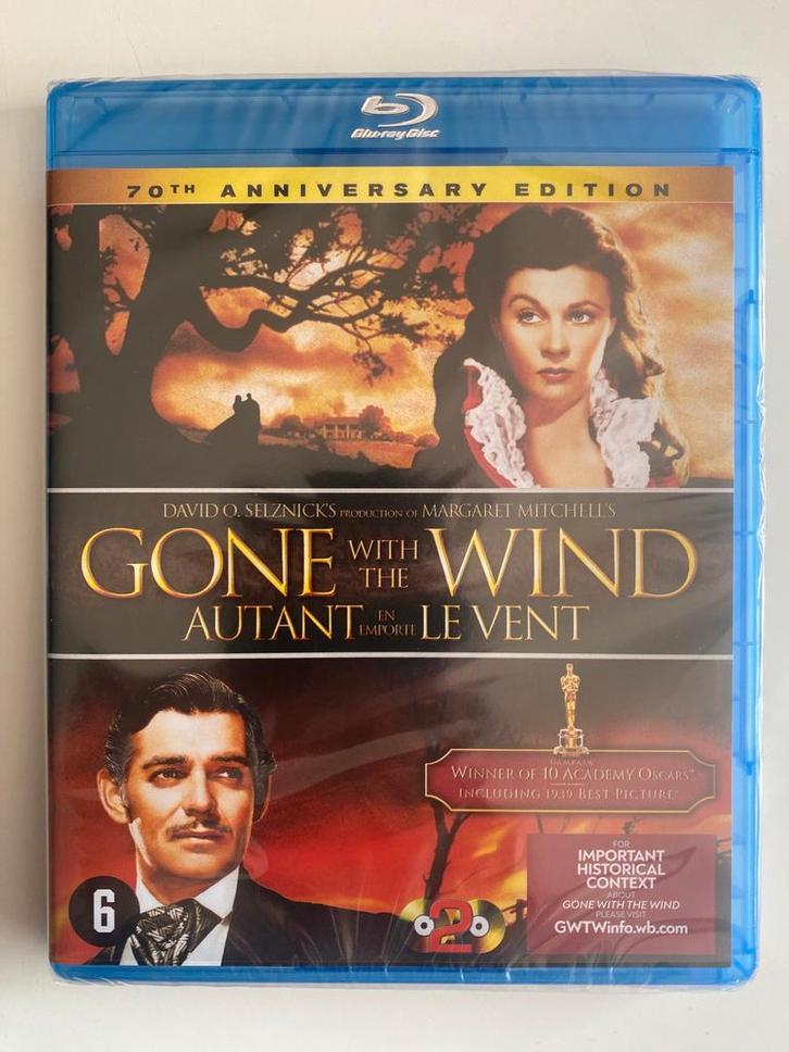 GONE WITH THE WIND (70TH ANNIVERSARY) (IN SEAL) (BLURAY), Cd's en Dvd's, Blu-ray, Gebruikt, Verzenden