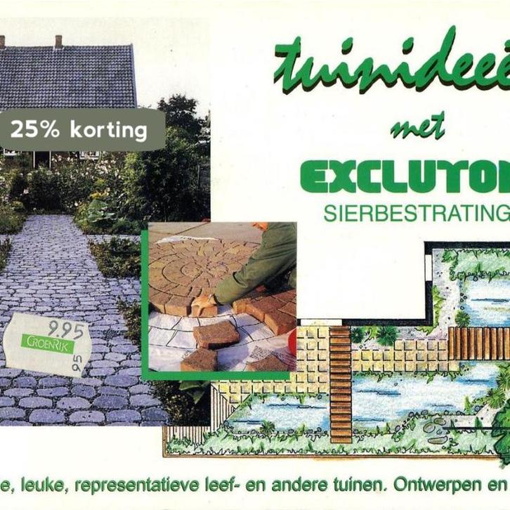Tuinideeen met excluton sierbestrating 9789090080277 Ooyen, Boeken, Literatuur, Gelezen, Verzenden