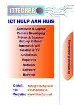 Computer hulp en reparatie aan huis, Komt aan huis, Netwerkaanleg