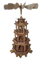 Kerstbeeldje ornament - Draaiende kerstpiramide, 4