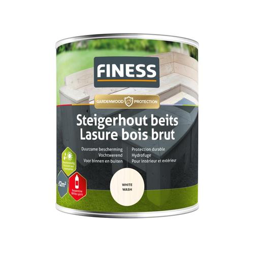 Finess Finess steigerhoutbeits 750 ml, grey wash, Doe-het-zelf en Verbouw, Verf, Beits en Lak, Nieuw, Verzenden