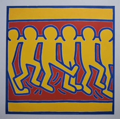 Keith Haring (after) - UNTITLED #3 - Original vintage poster, Antiek en Kunst, Kunst | Tekeningen en Foto's