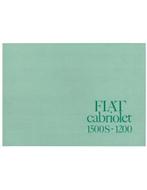 1961 FIAT 1200 | 1500S CABRIOLET BROCHURE ITALIAANS, Nieuw, Author