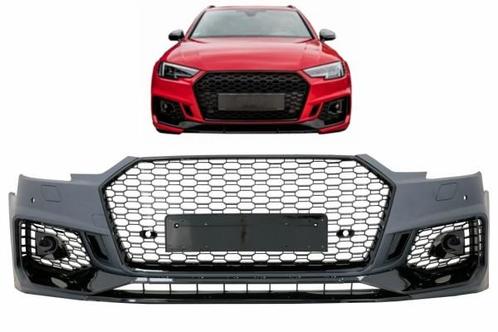 Voorbumper Audi A4 B9 2015-2019 RS4 Look Zwart, Auto-onderdelen, Overige Auto-onderdelen, Ophalen of Verzenden