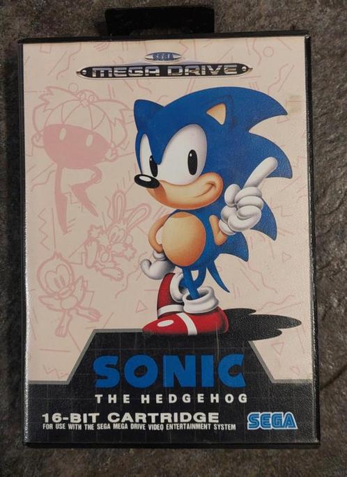 Sonic the Hedgehog (Sega Megadrive tweedehands game), Spelcomputers en Games, Games | Sega, Zo goed als nieuw, Ophalen of Verzenden