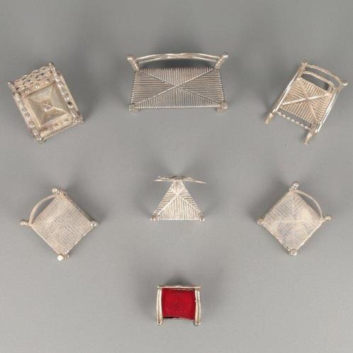o.a C.&A. Lessener NO RESERVE Bank & Stoel - Miniatuur, Antiek en Kunst, Antiek | Goud en Zilver