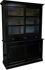 Buffetkast zwart - grijs Sittard 160cm, Ophalen of Verzenden, Nieuw