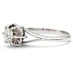 Ring - 18 karaat Witgoud - 0.35ct. tw. Diamant (Natuurlijk), Sieraden, Tassen en Uiterlijk, Ringen, Nieuw