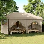 vidaXL Partytent Taupe 292 x 580 x 315 cm Oxford Stof, Verzenden, Nieuw, Partytent