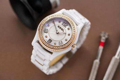Ebel - X-1 Diamond Bezel Ceramic & 18k Rose Gold - Dames -, Sieraden, Tassen en Uiterlijk, Horloges | Heren