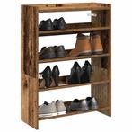 vidaXL Schoenenrek 80x25x61,5 cm bewerkt hout oud, Huis en Inrichting, Verzenden, Nieuw