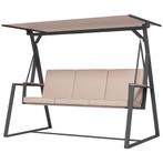 Hollywoodschommel 3-zits Schommelbank Met Kussens En Verstel, Verzenden, Nieuw