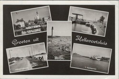 HELLEVOETSLUIS - Meerluik Groeten uit Hellevoetsluis, Verzamelen, Ansichtkaarten | Nederland, Verzenden