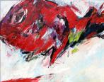 Charlotte Molenkamp (1955) - Rode vis in wit, Antiek en Kunst