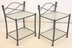 Set bijzettafels (2) - IJzer, Glas, Antiek en Kunst
