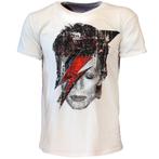 David Bowie Halftone Flash Face T-Shirt - Officiële, Nieuw